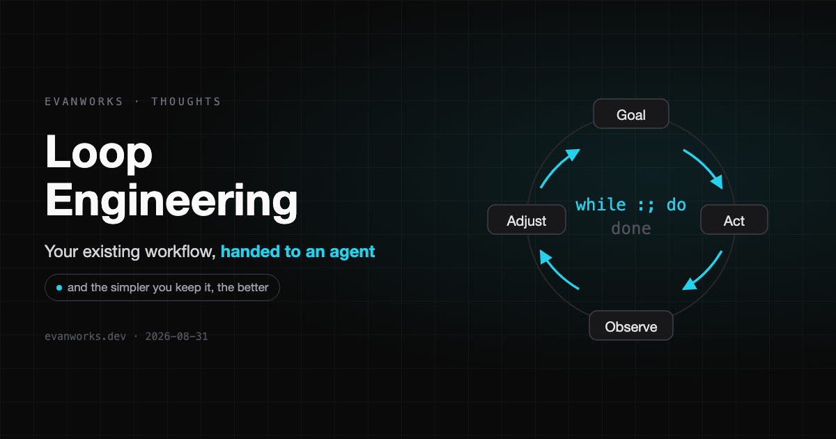 Loop Engineering: A Loop Is Your Existing Workflow Handed to an Agent — and the Simpler, the Better